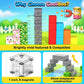 108PCS Magnetic Blocks Kids Magnet Toys, Large 1 inch Building Cubes with Puzzle Panel, Mine Magworld Easter Bunny Garden Buildi