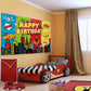 7X5Ft Superhero Theme Backdrop For Children Boys Super Heros Comic Skyline Happy Birthday Party Supplies Decoration Baby Shower