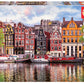 Educa - Dancing Houses, Amsterdam - 1000 Piece Jigsaw Puzzle - Puzzle Glue Included - Completed Image Measures 26.8' X 18.9' - Ages 14+ (18458)