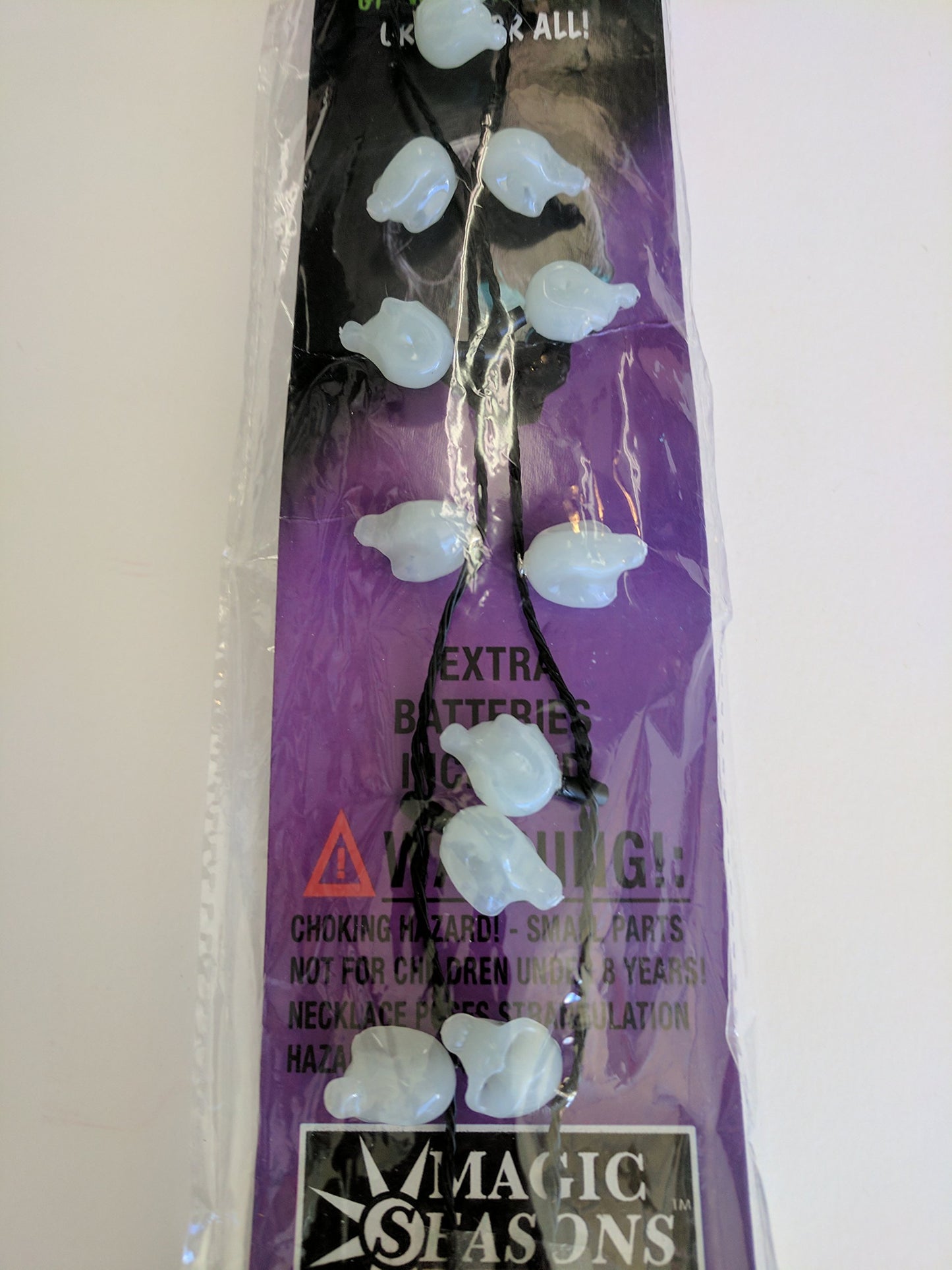 shawshank ledz 9007918 Pumpkin & Ghost Flash Necklace for Christmas Decor - Pack of 1212