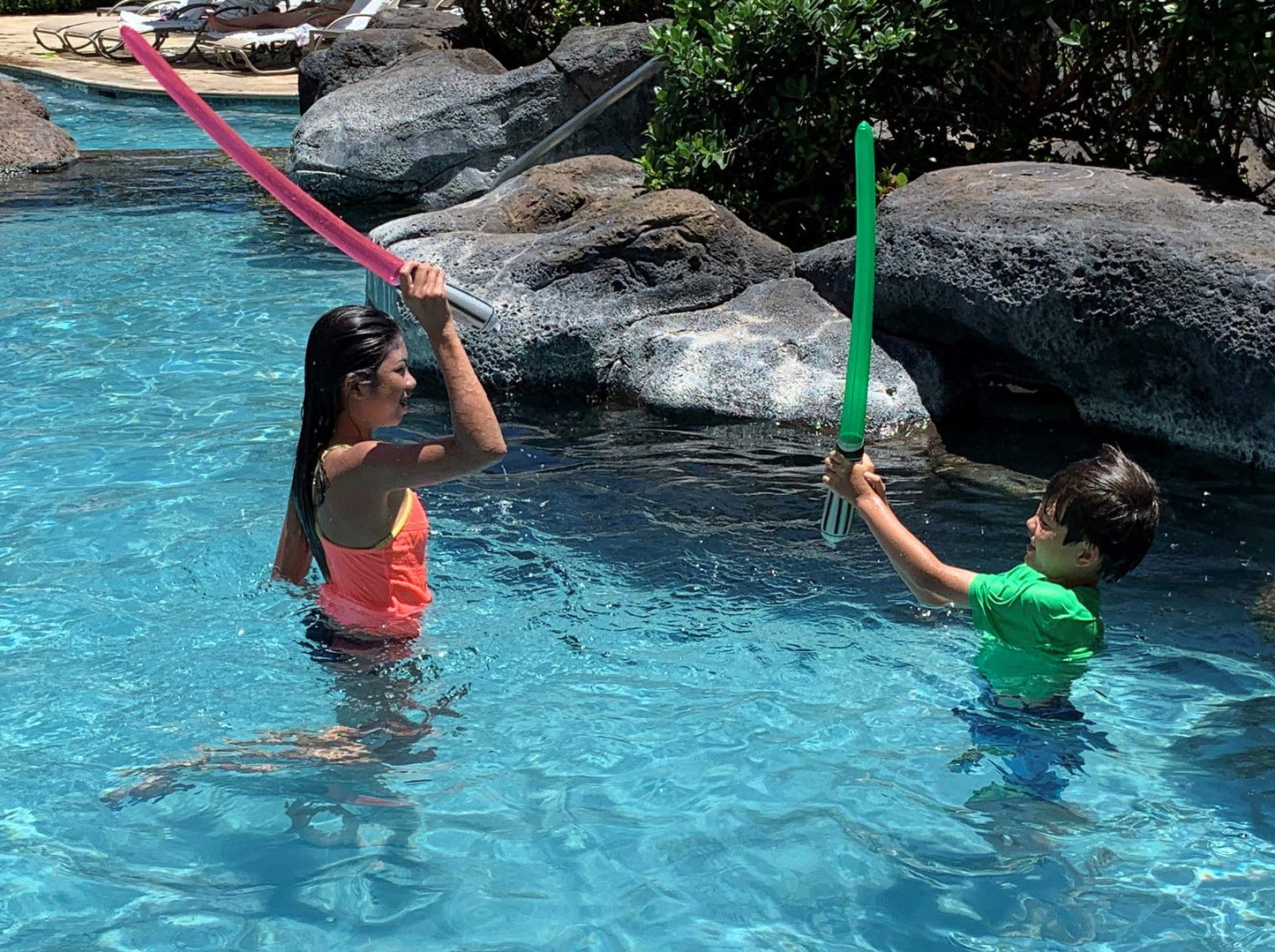 megasumer Pack of 8 Inflatable Light Saber decorative replica blade Toys - 8 Green Lightsabers - Pool  Beach  Party Favors  LARP  Halloween Costume  give Away  Christmas Stocking Stuffer