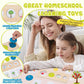 Montessori Wooden Circle Puzzle With Knob,Montessori Toys For 12-18 Months-Mirror Peekaboo Peg Board With 32 Cards For 8 Life Cy