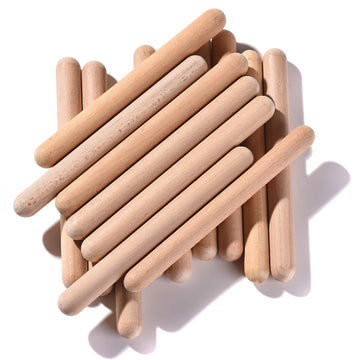 Rhythm Music Lummi Sticks For Kids, 16 Pack Sticks With Carry Bag, 8 Inch