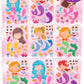 24 Pcs Make Your Own Mermaid Sticker Sheets For Kids With Mermaid Face Stickers For Kids Crafts Activities Gift Bag Stuffers Bir