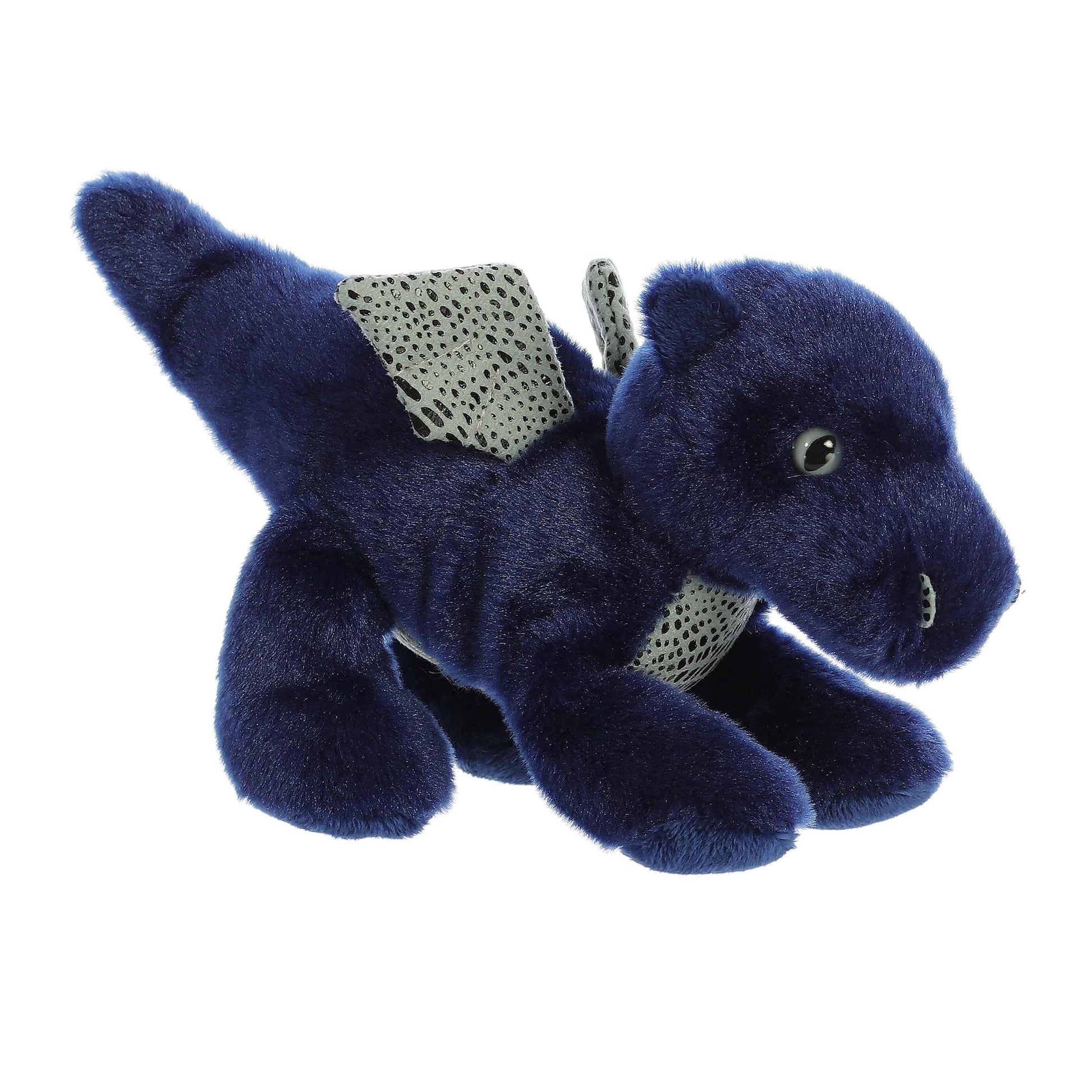 Aurora® Adorable Mini Flopsie™ Sapphire Dragon™ Stuffed Animal - Playful Ease - Timeless Companions - Blue 8 Inches