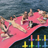 GUINGFUN 9/12/18FT 3-Layer Lily Pad Floating Mat  Double-Sided Use Floating Water Mat  Floating Mat for Lake  Water Mat Suitable for mature-themed and Children(12FT Red & Blue)