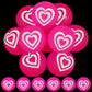Leitee 30 Pcs Valentines Bouncy Balls 32 Mm Valentines Day Party Favors Glow In The Dark Heart Shaped Stress Relief Fidget Toys