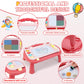 Hcfjeh Magnetic Drawing Board, Sketch Doodle Board Toy, Educational Learning Toys For Toddlers 1-3, Birthday Gift For Boys Girls 2 Year Old(Red)