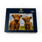 MyPuzzle.com 1000 Piece Jigsaw Puzzle - Premium Cardboard Puzzle of Two Colorful Highland Cows for Adults