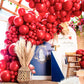 PartyWoo Red Balloons - 120 pcs Matte Red Balloons (18" 12" 10" 5") for Birthday and Party Decorations, Rubber, Red-Y57