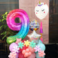 KatchOn, Rainbow Number 9 Balloon - 40 Inch | Foil 9 Birthday Balloon for 9th Birthday Decorations | Number Balloons for Anniver
