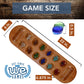 WE Games Coffee Table - African Stone Game, Solid Wood, Walnut Stain, Brown, Model 492022