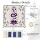 Knana Tarot Cloth Altar Cloth Tarot Mat Witchcraft Tarot Cloth Silk For Reading Tarot Accessories Tarot Cloth For Spread - With Tarot Card Bag (Purple Snake)