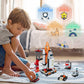 WEMEMORN Space Exploration Shuttle Rocket Toy - 12-in-1 STEM Building Blocks Kit, 566 Pieces, Multicolor, for Ages 6-12