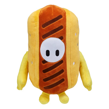 Fall Guys Moose Toys Hotdog Bean Skin Collectors Edition - Official Collectable 12'' Super Soft Cuddly Deluxe Plush Toys From Th