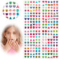 240 Piece Sticker Earrings 3D Gems Sticker Girls Sticker Earrings Self-Adhesive Glitter Craft Crystal Stickers (Style A)