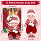 Deao Christmas Baby Doll Toys 13 Inch Newborn Cute Baby Doll With Christmas Clothes Hat And Socks,Baby’S First Christmas Doll Christmas Holiday Toy For Boys & Girls,Infants And Toddler