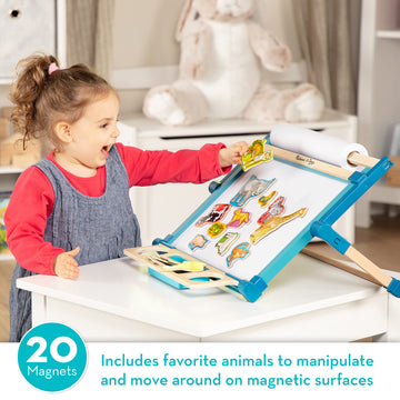 Melissa & Doug 20 Wooden Animal Magnets in a Box - FSC Certified