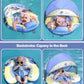 Mambobaby Baby Pool Float with Foldable Canopy  Kalolary Non-inflatable Baby Swim Float Infant Swim Trainer Ring Toddler Pool Float with Adjustable Strap for 3-24 Months Age Boys Girls (Purple Voyage)
