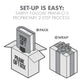 Prank Pack, Spit N Slide Prank Gift Box, Wrap Your Holiday Real Present in a Funny Authentic Prank-O Gag Present Box | Novelty