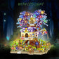 Pqkie Tree House Building Set,3049 Pcs Friendship Treehouse Street View Building Kit,Stem Creative Forest House Micro Blocks Toy