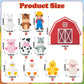 COcnny Farm Animal Finger Puppets - 11pcs Farm Felt Finger Puppet with Barn Bag Set Making Crafts Kit for Kids, Make Your Own St