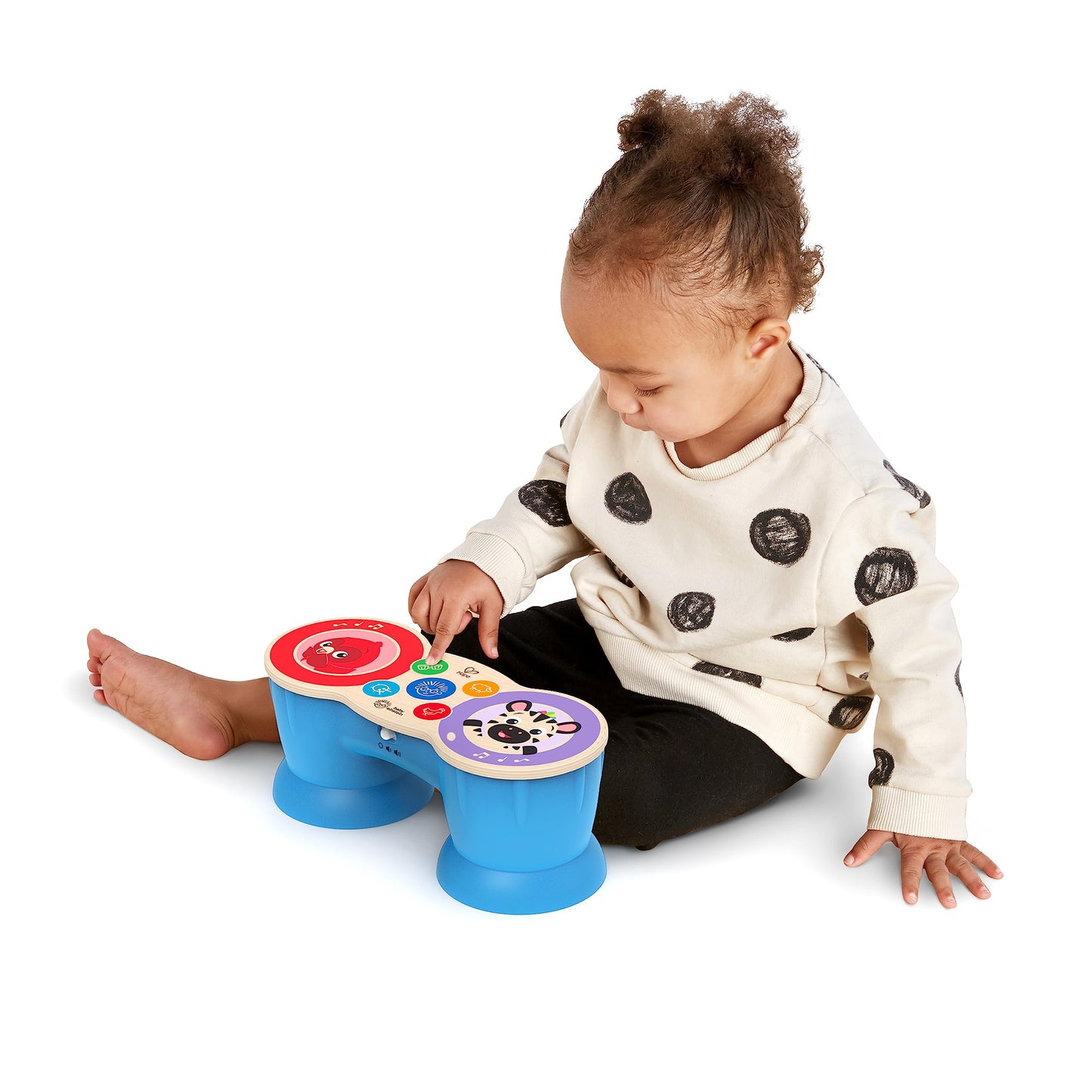 Baby Einstein Upbeat Tunes Magic Touch Wooden Drum Musical Toy Ages 6 Months +