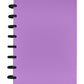 Eleven Discs Discbound Notebook, Junior Size, 1mm Poly Cover, Heavyweight Paper, 50 Dot Grid Sheets (Purple)
