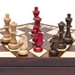 Husaria Wooden Three-Player Chess Game Set - 21 Inches - With Foldable Board, Handcrafted Playing Pieces, And Felt-Lined Storage