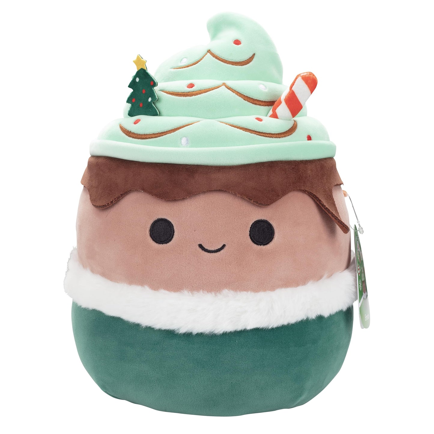 Squishmallows 10-Inch Ernesto The Espresso Mint Latte Plush Toy - Soft Green Stuffed Animal - Collectible for Kids & Girls
