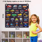 PENGFULL Felt Transportation Vehicles Learning Pieces,48 Felt Board Pieces for Felt Flannel Board,Air Land Sea Airplane Learning