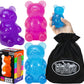 Schylling Nee Doh Gummy Bear...Groovy, Squishy, Squeezy, Stretchy Stress Fidget Gummy Bears Gift Set Bundle with Storage Bag - 3