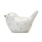 Child To Cherish Ceramic Dotted Birdie Piggy Bank (Grey)