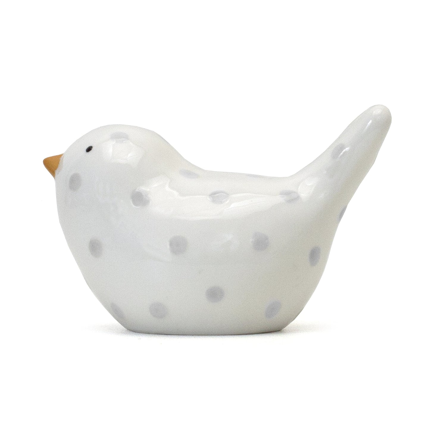 Child To Cherish Ceramic Dotted Birdie Piggy Bank (Grey)