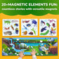Quokka Travel Magnetic Puzzles For Toddlers 1-3 - 20+Pcs Bugs Game With Extra-Long Play Book - Fun Travel Game Toy For Kids Ages
