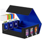 Newloop Trading Cards Storage Box - 6-Window Display 2400+ Tcg Commander Deck Case Pkm With 6 Card Holders For Magic The Gatheri