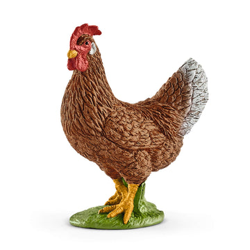 Schleich 13826-23 Farm World Hen Figurine For Ages 3+