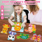 Lonfliness 8PCS Poke-in Craft and Art Kit for Kids Animal Theme No-Mess Fabric Sewing Art Girls Boys 4-12 Puzzle Puncture Painti