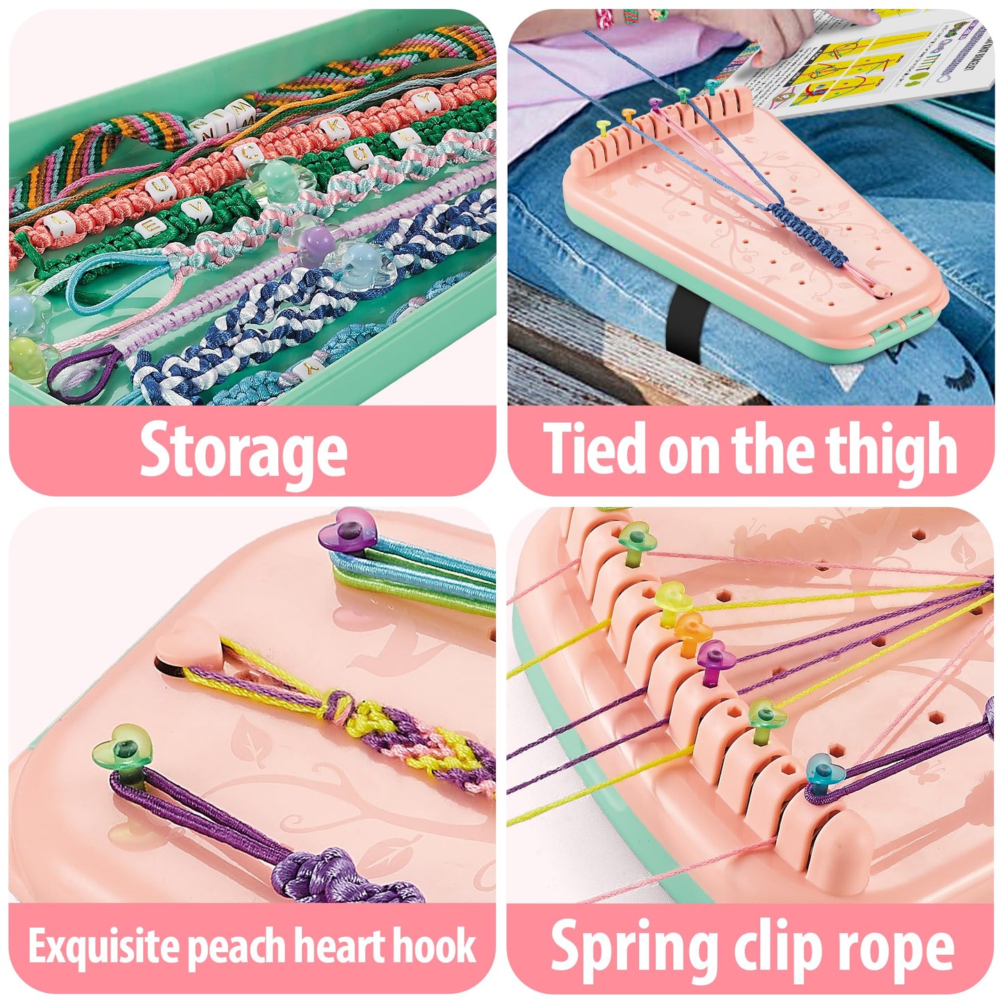 Yolscue Friendship Bracelet Making Kit for Girls,Bracelet Kit Toys,Arts and Crafts for Kids Age 7-12,Best Birthday Gifts Ideas f