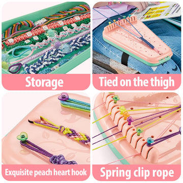 Yolscue Friendship Bracelet Making Kit for Girls,Bracelet Kit Toys,Arts and Crafts for Kids Age 7-12,Best Birthday Gifts Ideas f