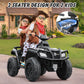 Elemara 24V 2 Seater Ride On Atv For Big Kids,Kid 4 Wheeler Quad Ride On Toy, 5Mph Max Speed,400W Motor,Electric Atv For Kids,Bl