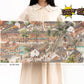 Puzzles For Adults 1000 Pieces, Momibook Jigsaw Puzzles Of Chinese Vintage Village Town Cat, Painting Image 81.3X40.6Cm(32''X16'