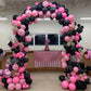 Pink And Black Balloons, Hot Pink Balloons Pink White Dots Black White Dots Balloons With Black Pink Confetti Balloons For Girls