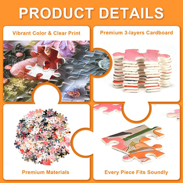 Succulent Puzzles For Adults 1000 Pieces, Hard Impossible Difficult Challenging Family Puzzle Flower Plant, Jigsaw Puzzles 1000