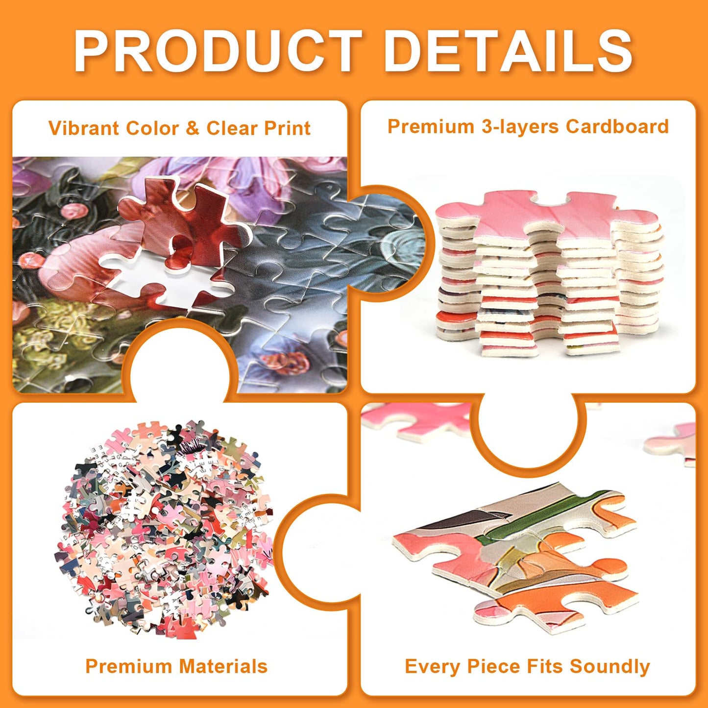 1000 Piece Dessert Jigsaw Puzzle for mature-themeds - Colorful Donut & Sweet  Art with enhanced Puzzle Board  Challenging Foodie Theme Puzzles for mature-themeds  27.5x19.7 Inches