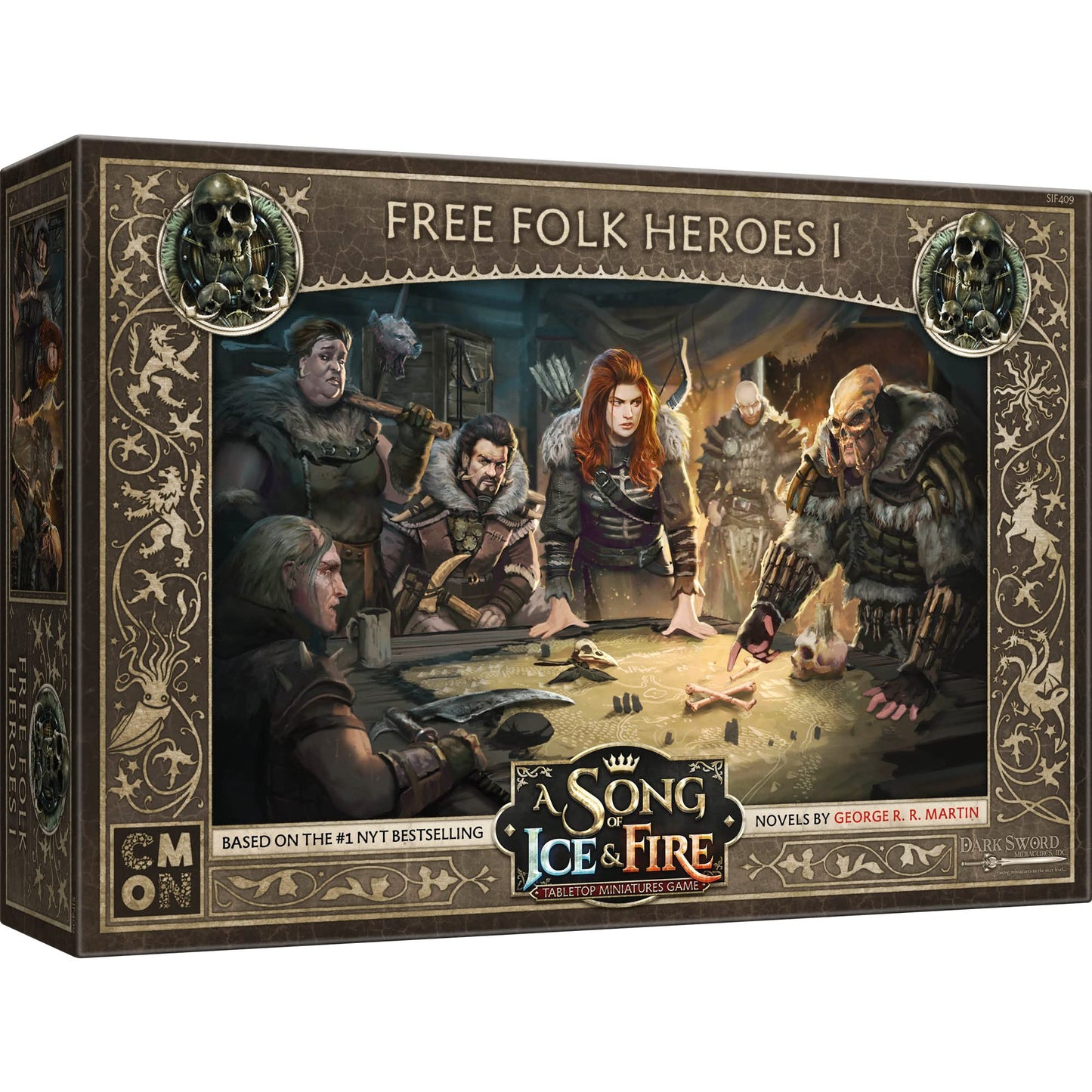 CMON A Song of Ice and Fire Tabletop Miniatures Free Folk Heroes I Box Set - Unleash Legendary Might, Strategy Game for Adults,
