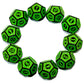 SmartDealsPro 10-Pack Six Sides D6 12 Sided D12 Dice Die for DND Dungeons and Dragons MTG PRG Wow Table Game Math Teaching (D12,