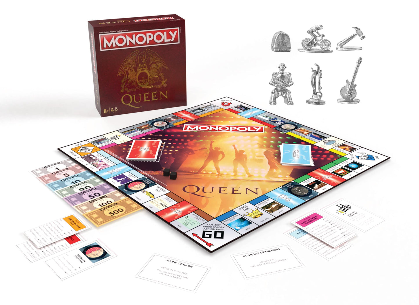 USAOPOLY Monopoly Queen Collectible Game - Custom Board, Purple, One Size, Model MN073-693-002100-06