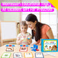 154 Pcs Wooden Cvc Word Spelling Game, Short Vowel Spelling Flashcards Sight Words Flash Cards Montessori Early Educational Toys For Preschool Kindergarten (5 Dry Erase Marker Included)