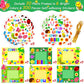 30 Packs Spring Craft Kits For Kids Springtime Diy Picture Frame Craft Flower Bee Butterfly Easter Art Craft Mothers Day Craft P